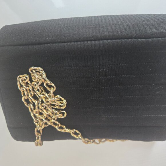 Vintage Black Cloth Micro Envelope Flap Crossbody - Picture 4 of 6